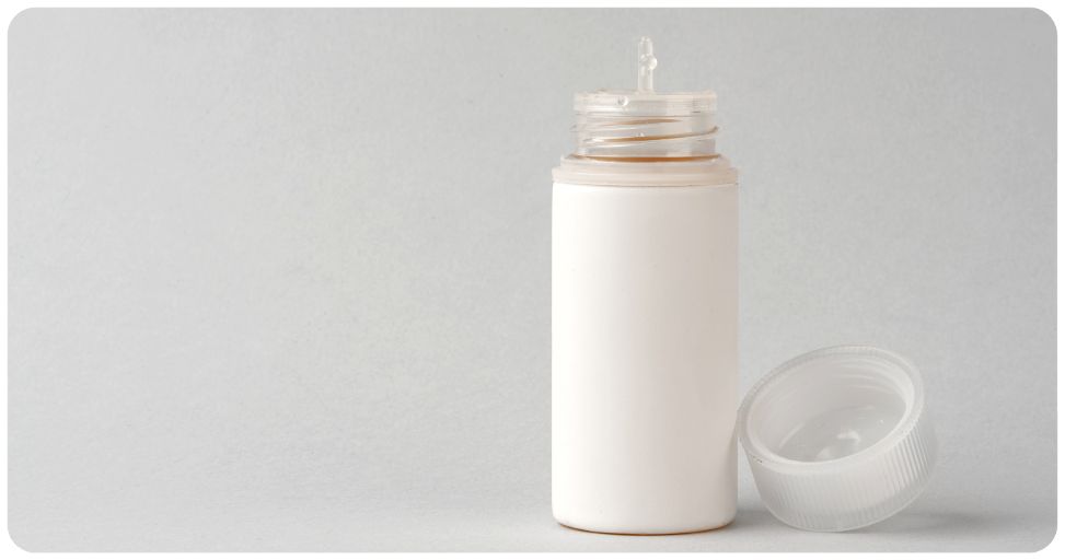 eliquide à moitié rempli